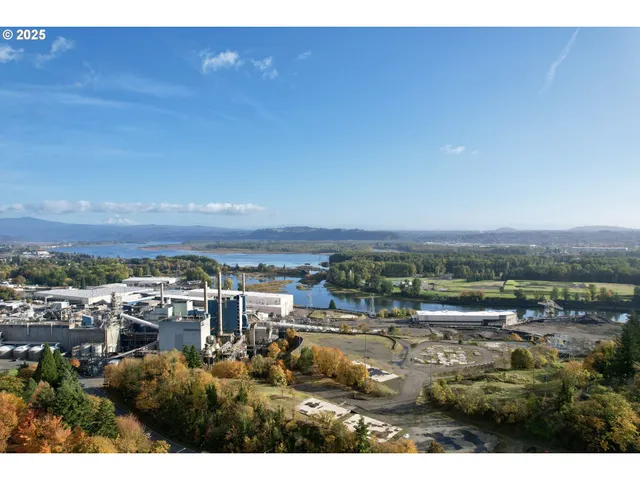 a view of city and mountain