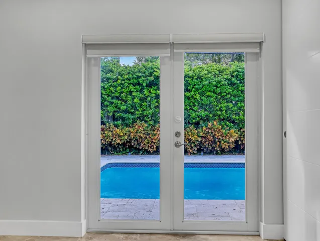 a view of front door