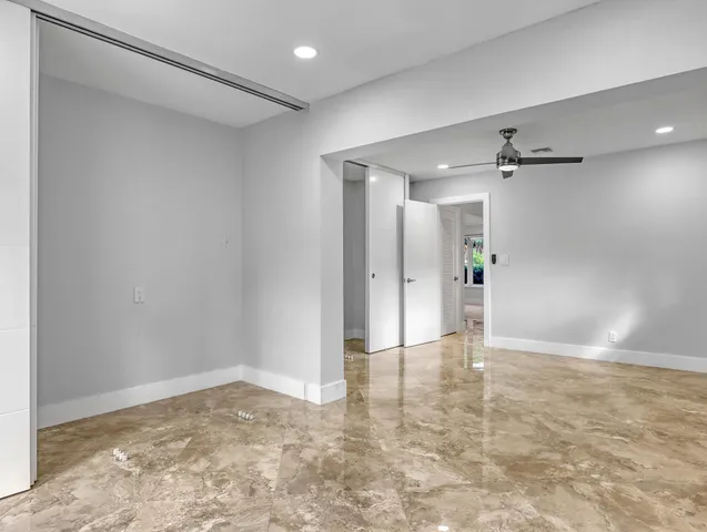 a view of an empty room