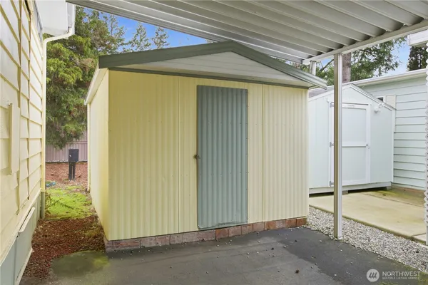 a view of a porch