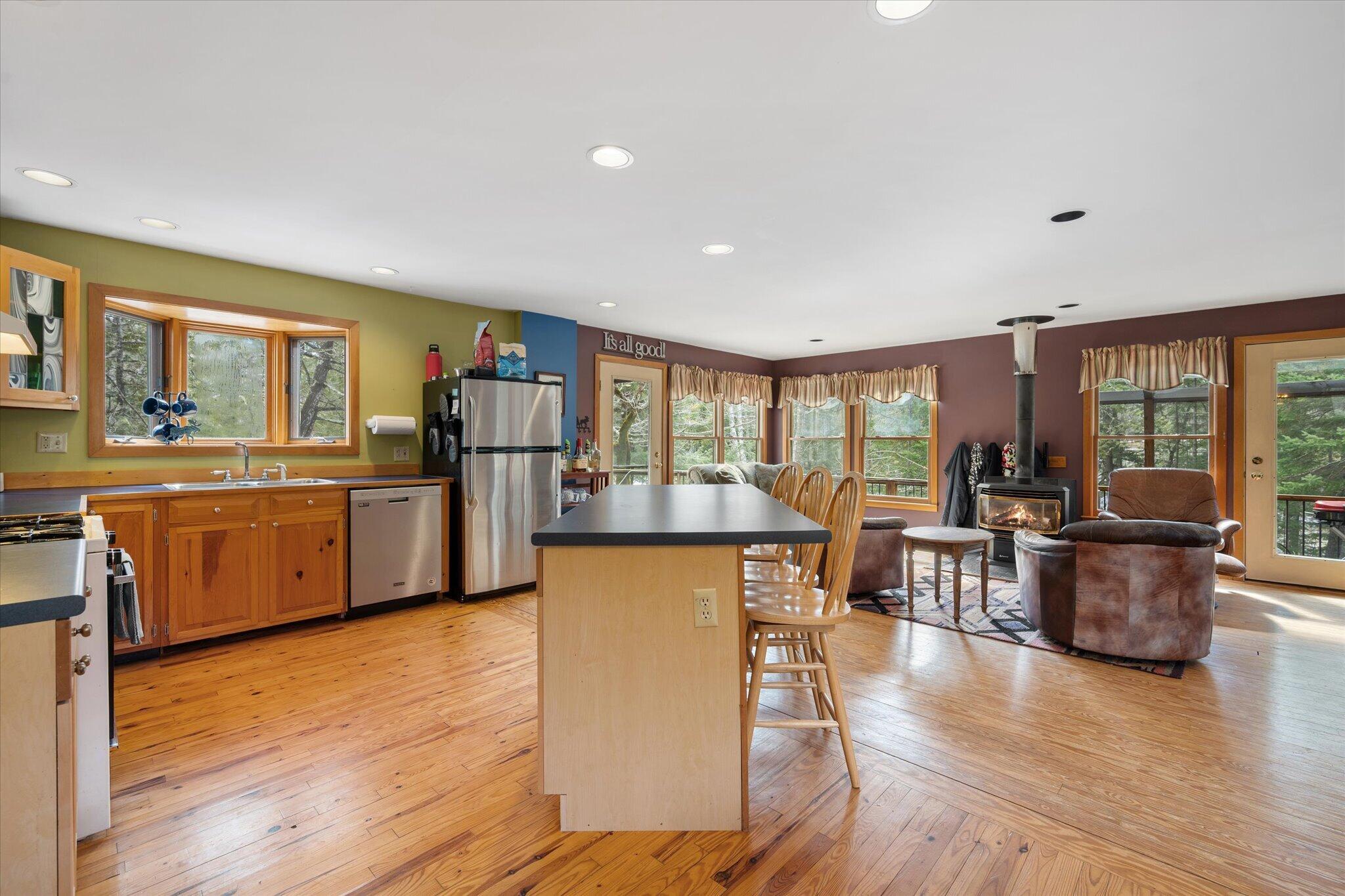 1030 Poplar Stream Road Carrabassett Valley, ME 04947 - Photo 21 of 84 11-Kitchen, Living