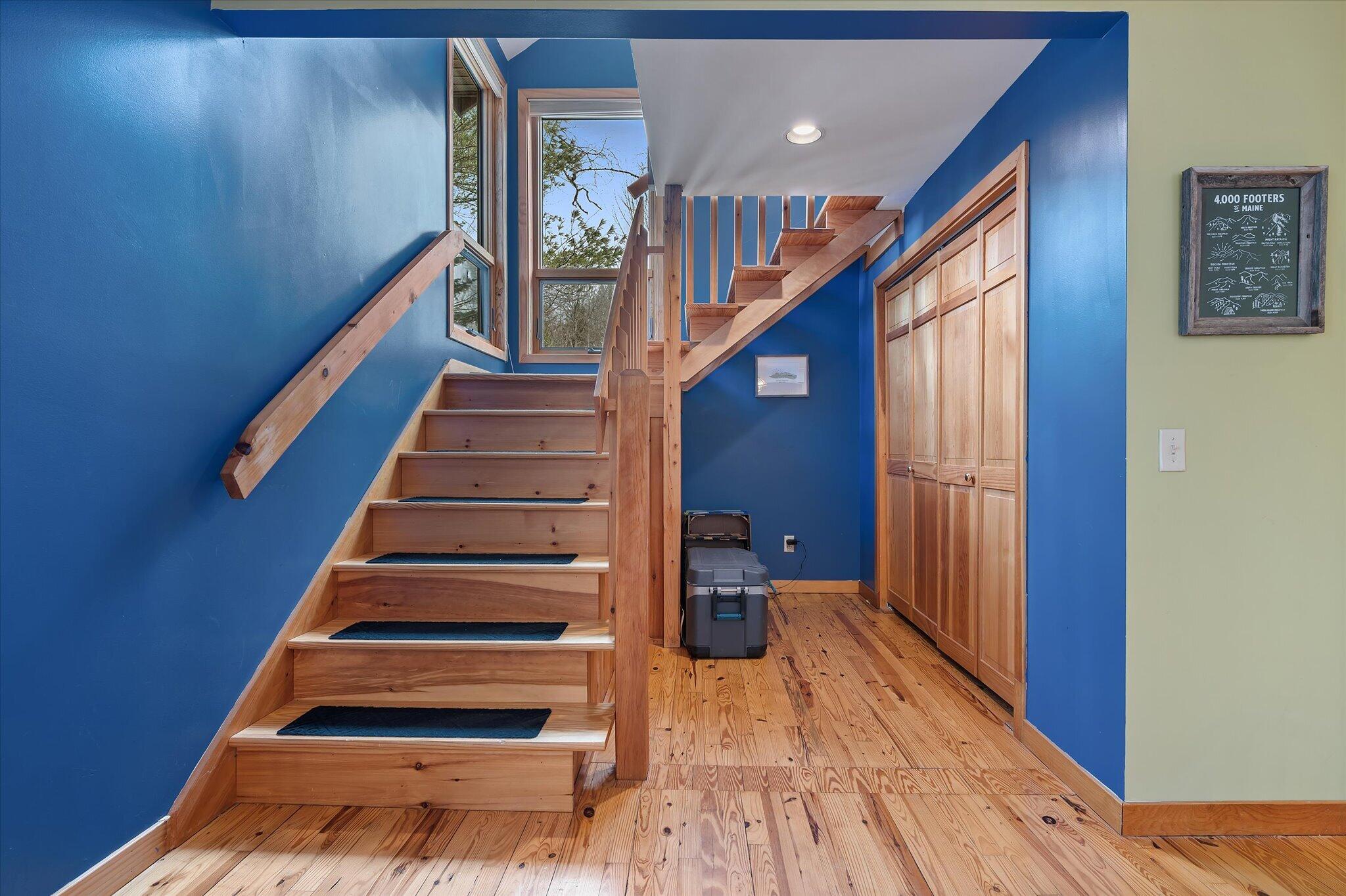 1030 Poplar Stream Road Carrabassett Valley, ME 04947 - Photo 29 of 84 20-Staircase