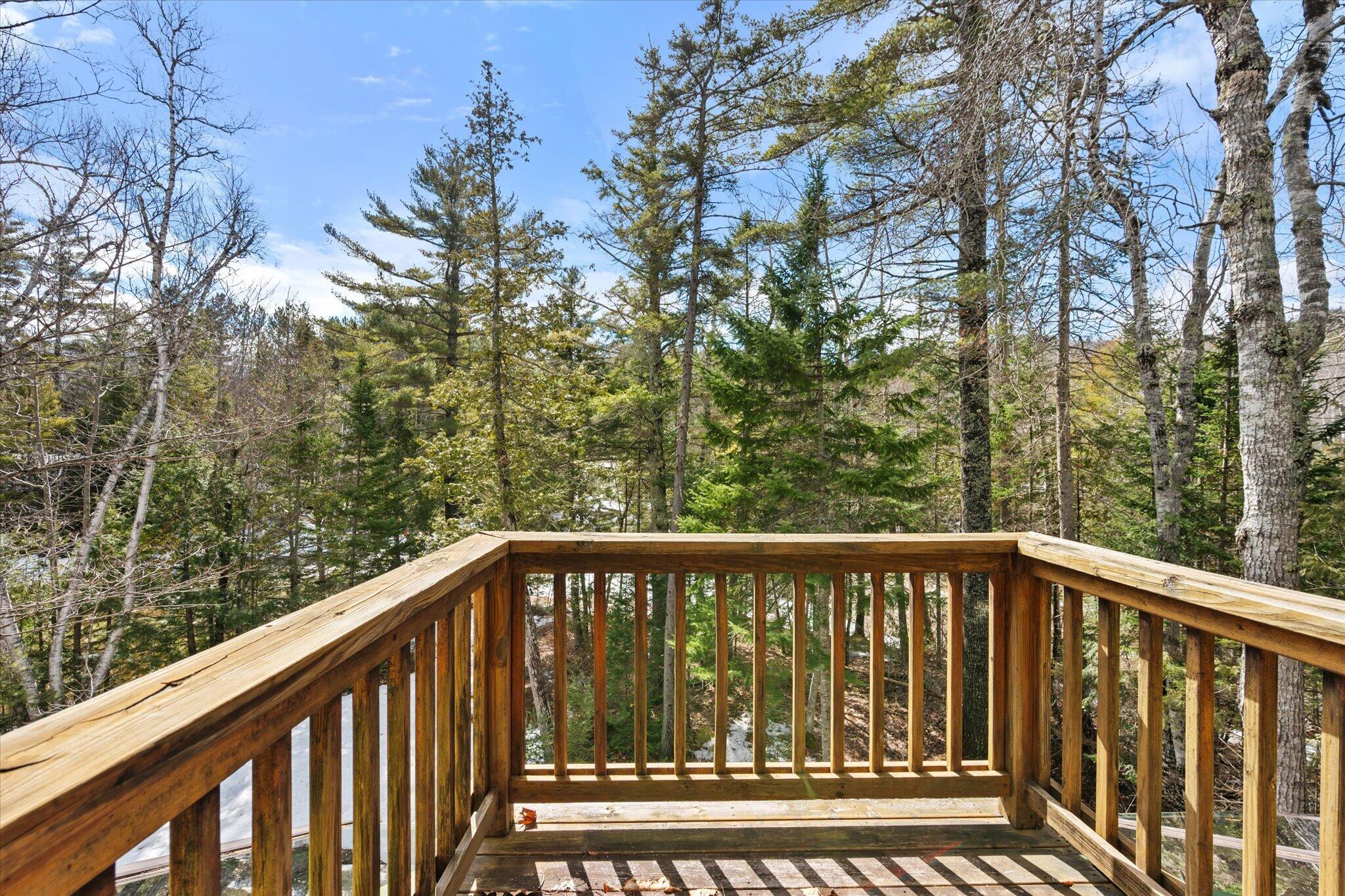 1030 Poplar Stream Road Carrabassett Valley, ME 04947 - Photo 43 of 84 Small deck off Primary Bedroom