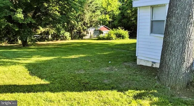 a view of a golf course with a garden
