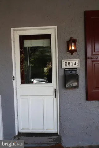 a kitchen with a fireplace