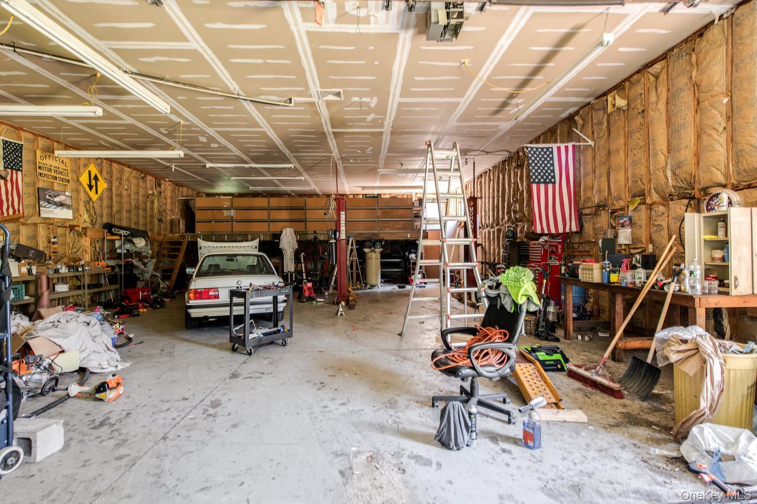 676-678 Oak Summit Road Millbrook, NY 12545 - Photo 32 of 38 Oversized garage with a lift, accommodates 6 cars