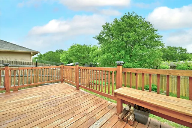 a view of balcony and deck