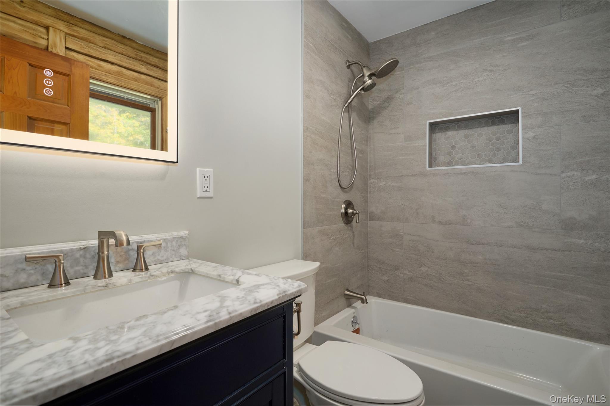 568 Oak Summit Road Millbrook, NY 12545 - Photo 31 of 50 Bathroom with vanity and washtub / shower combination