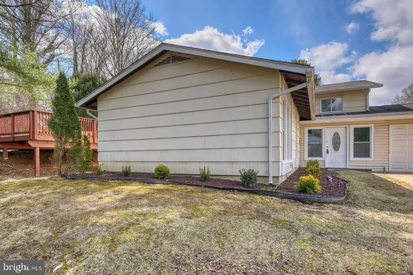 a backyard of a house