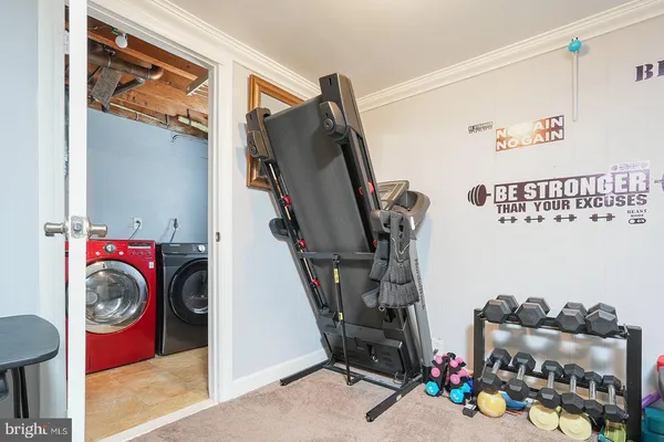 a view of storage and utility room