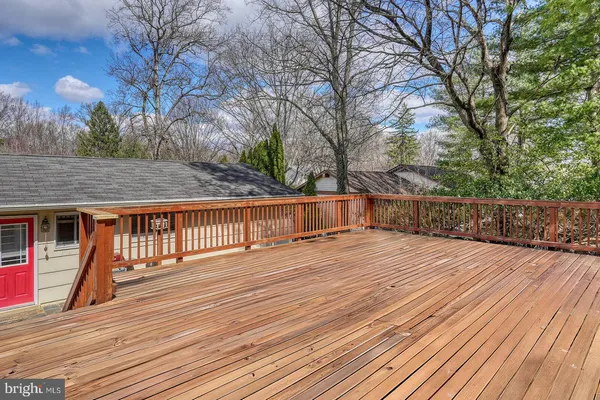 a view of terrace with seating space