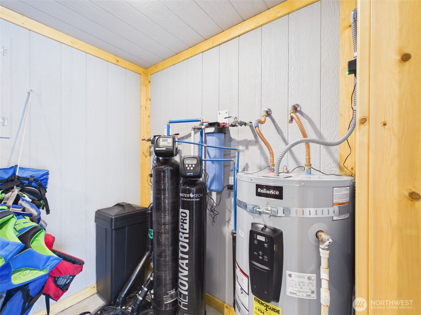 6 Marions Cove Road Republic, WA 99166 - Photo 16 of 33 a view of a storage room with washer and dryer