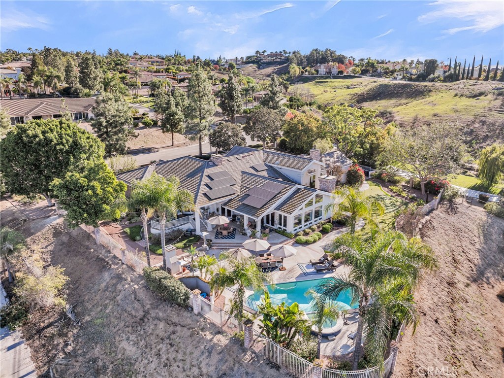 6872 Chartwell Drive Riverside, CA 92506 - Photo 47 of 51 an aerial view of residential house with outdoor space and lake view