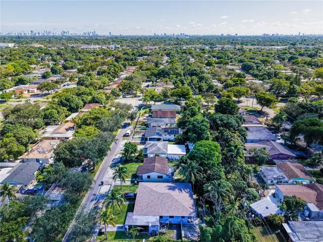 an aerial view of a city