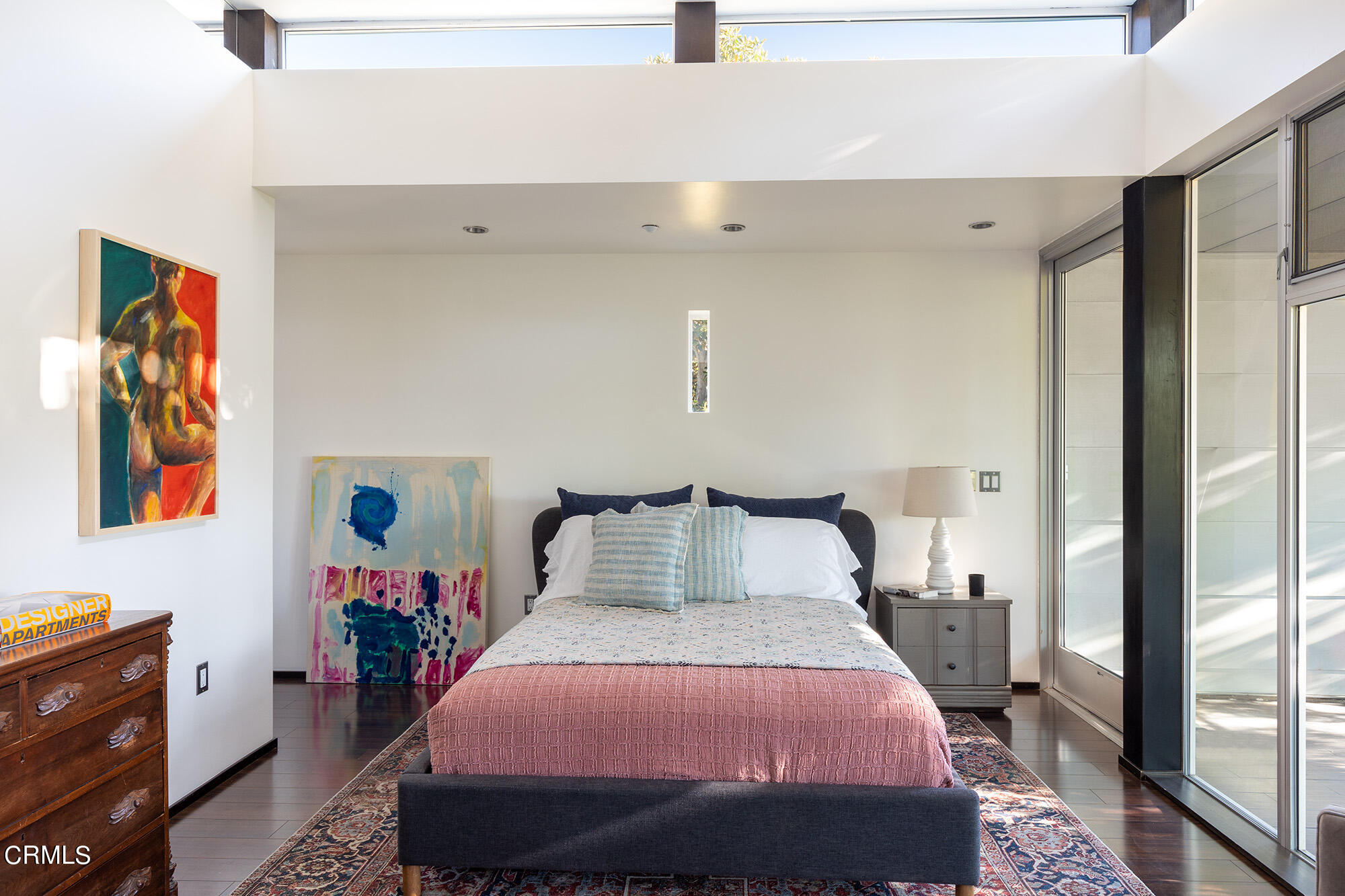 1869 Kaweah Drive Pasadena, CA 91105 - Photo 16 of 36 a bedroom with a bed and wooden floor