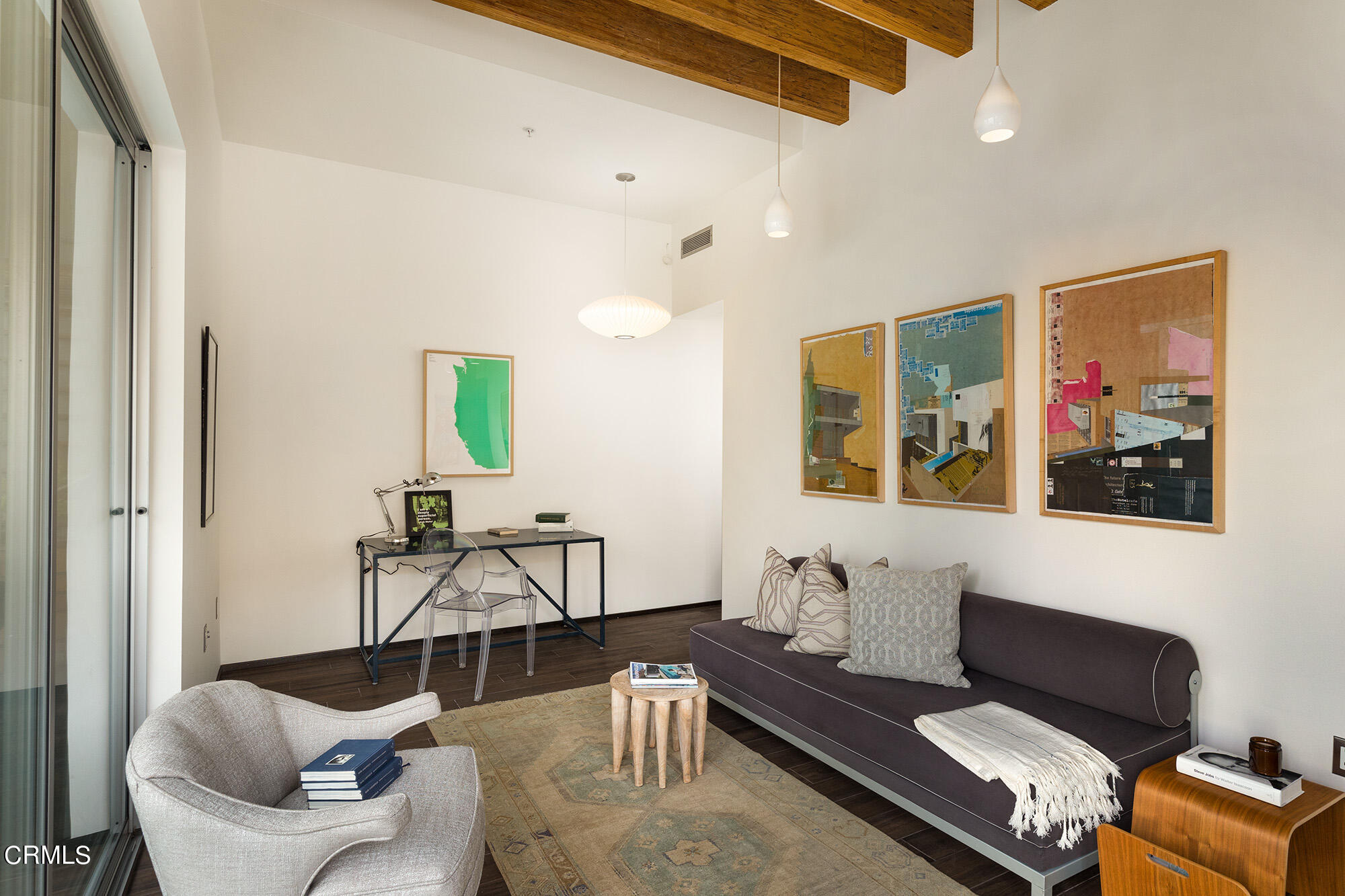 1869 Kaweah Drive Pasadena, CA 91105 - Photo 28 of 36 a living room with furniture and wooden floor