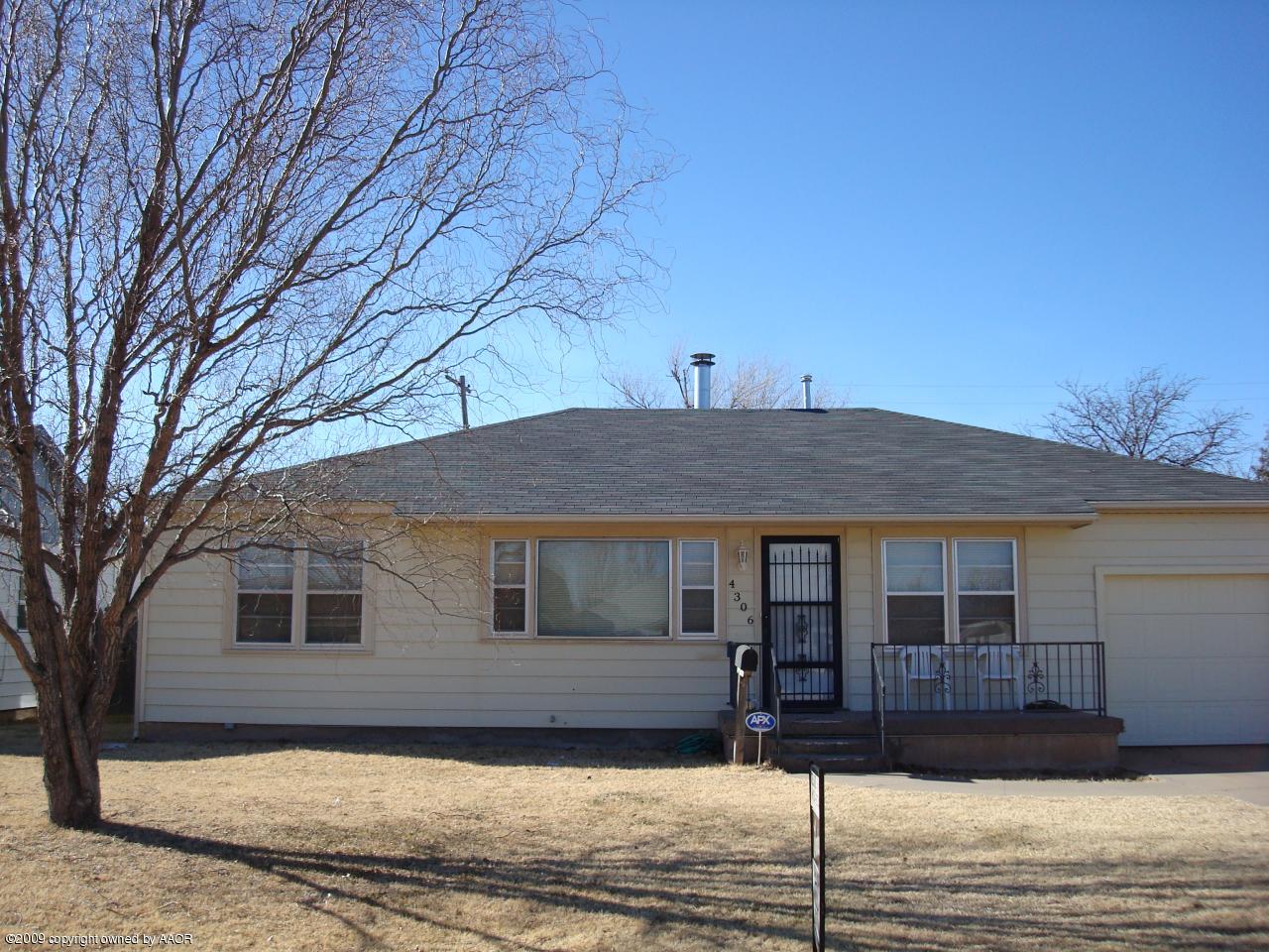 4306 South Ong Street Amarillo, TX 79110 - Photo 1 of 12 Front Elevation View 1