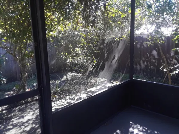 a backyard of a house