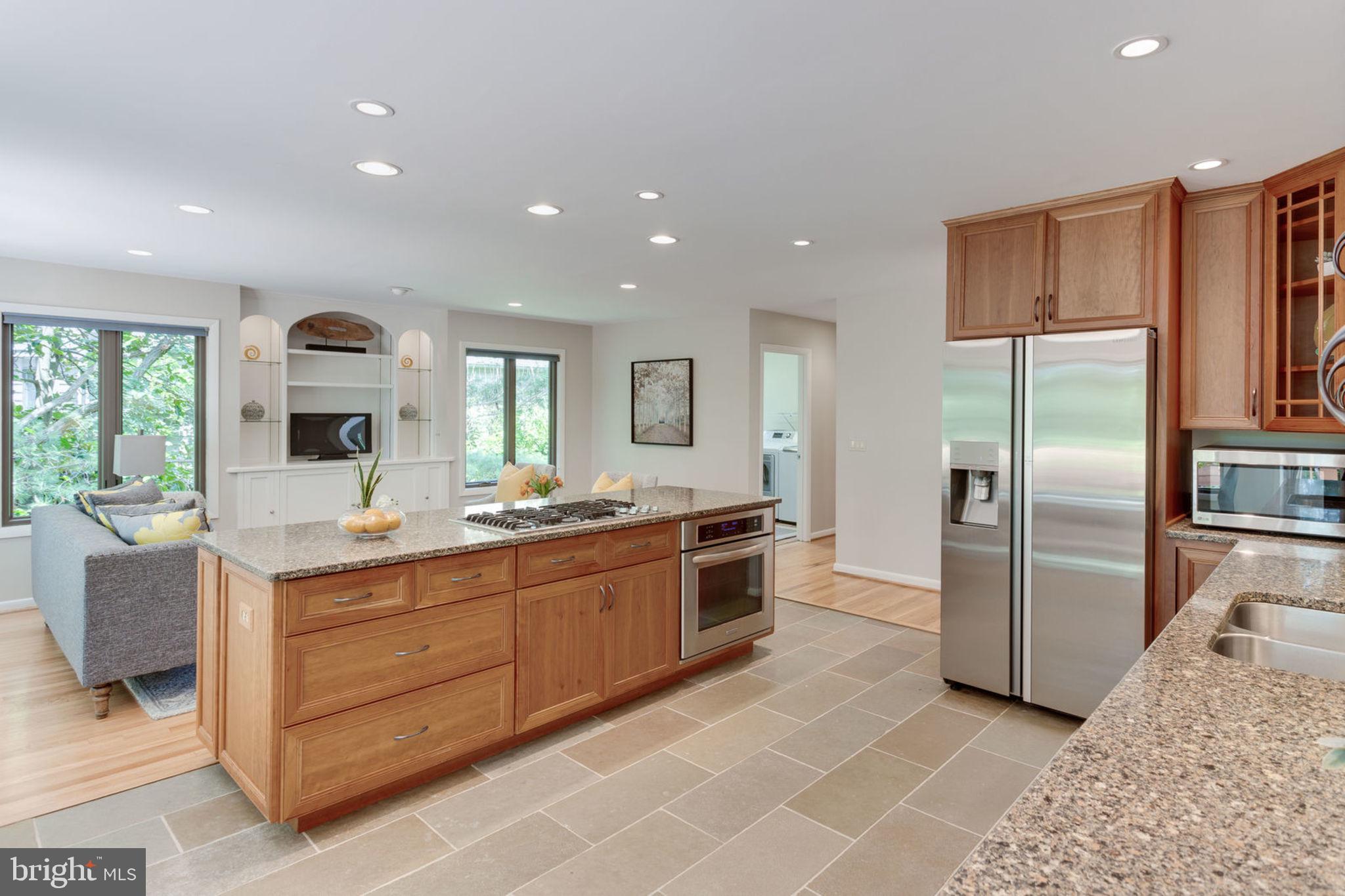 7350 Hooking Road McLean, VA 22101 - Photo 12 of 47 Kitchen open to Family Room