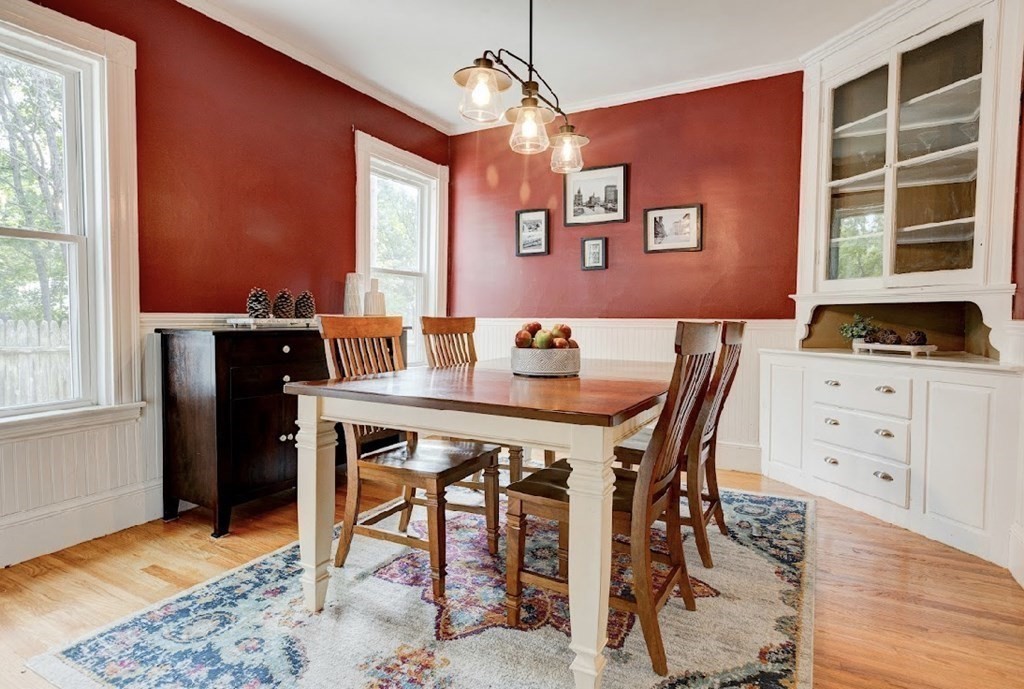 58 Waldo Street Dedham, MA 02026 - Photo 9 of 39 a view of a dining room with furniture and window
