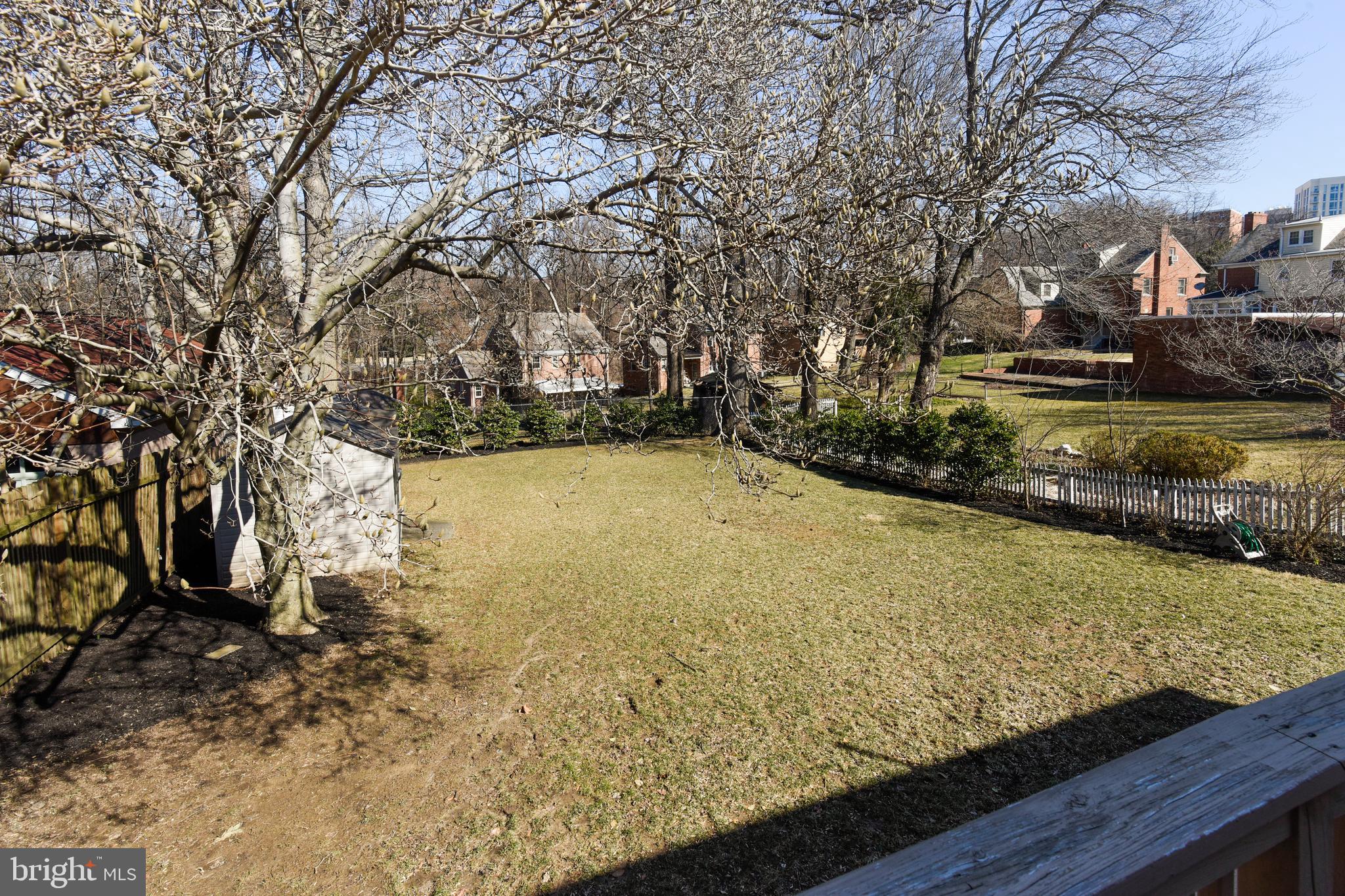 1619 Roxanna Road Northwest Washington, DC 20012 - Photo 26 of 31 the yard from the deck