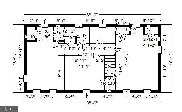 1619 Roxanna Road Northwest Washington, DC 20012 - Photo 28 of 31 Upper level dimensions