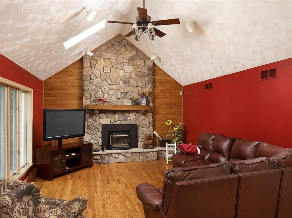 224 West Road Ligonier, PA 15658 - Photo 2 of 25 Vaulted ceiling with skylight and wall of windows in the family/great room!