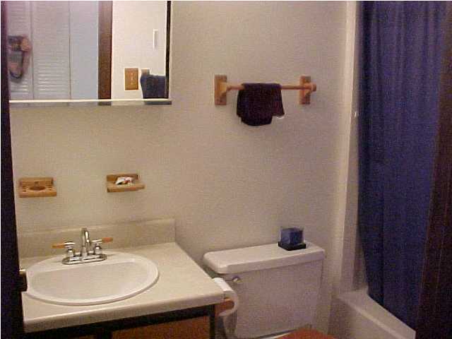 101 Old Ferry Road, Unit 18C Shalimar, FL 32579 - Photo 7 of 9 a bathroom with a sink and a mirror