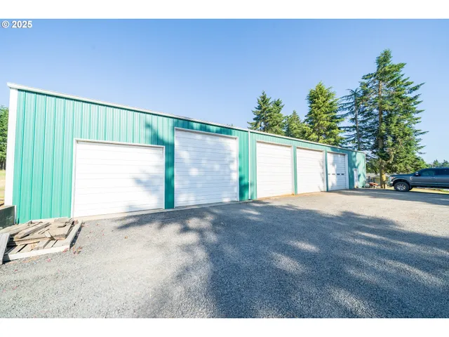 a view of a room with a large window