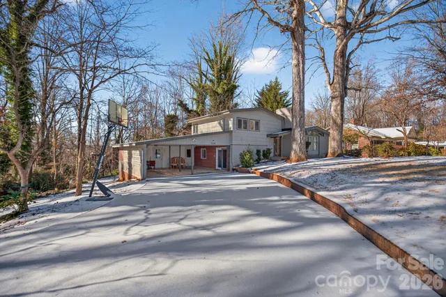a view of a city street from a building
