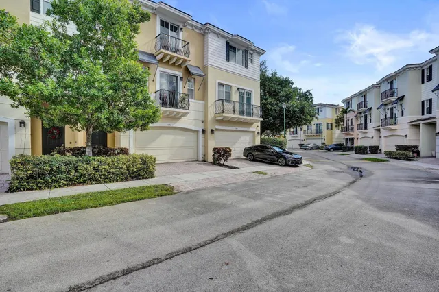 a car parked in front of a building