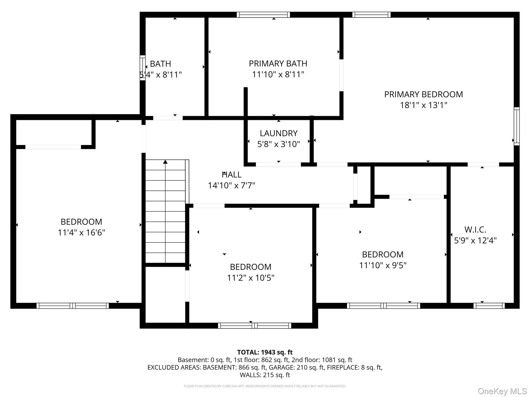 86 Country Road Medford, NY 11763 - Photo 46 of 47 2nd Level Floor Plan