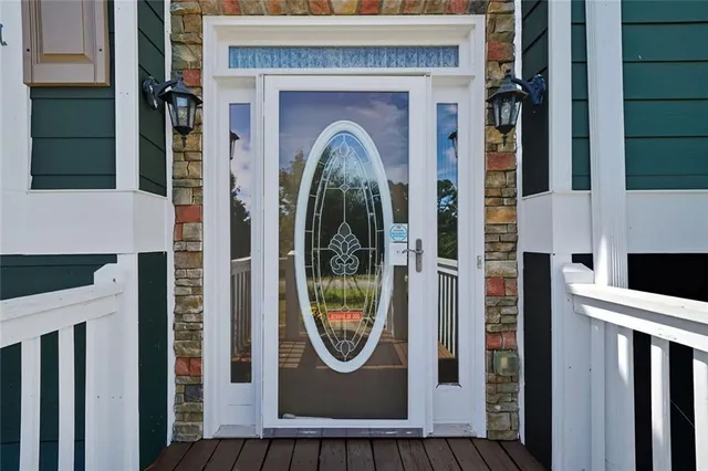 a view of a entryway door of the house