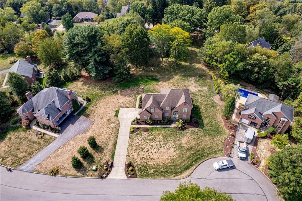1118 Sandstone Road Greensburg, PA 15601 - Photo 40 of 50 an aerial view of a house with yard swimming pool and outdoor seating