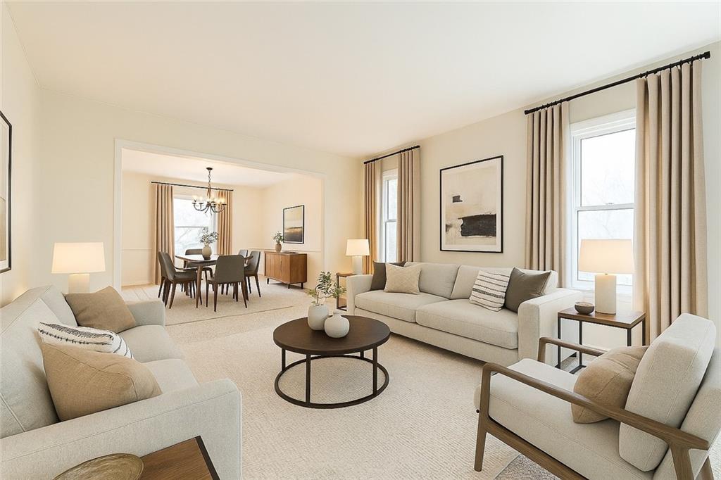1118 Sandstone Road Greensburg, PA 15601 - Photo 9 of 50 a living room with furniture and a large window