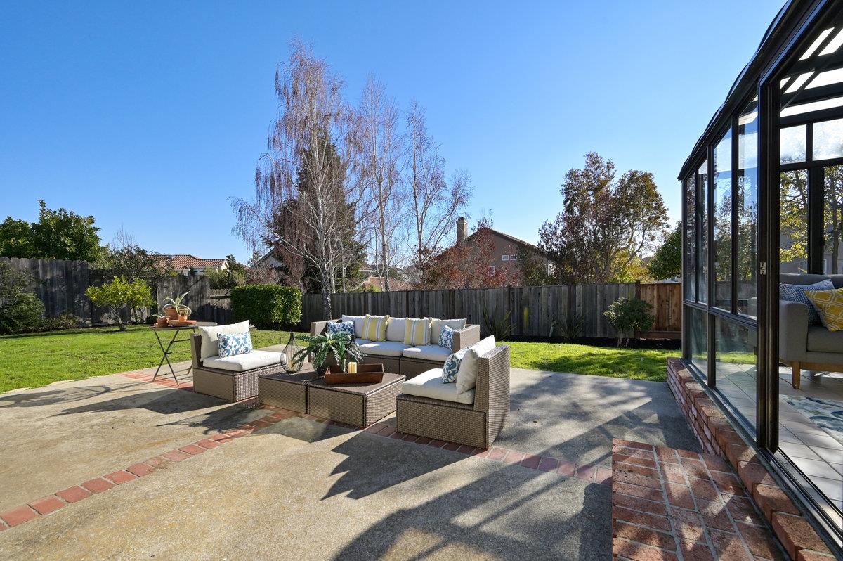 2135 Queens Lane San Mateo, CA 94402 - Photo 36 of 50 a view of a patio with couches and a fire pit