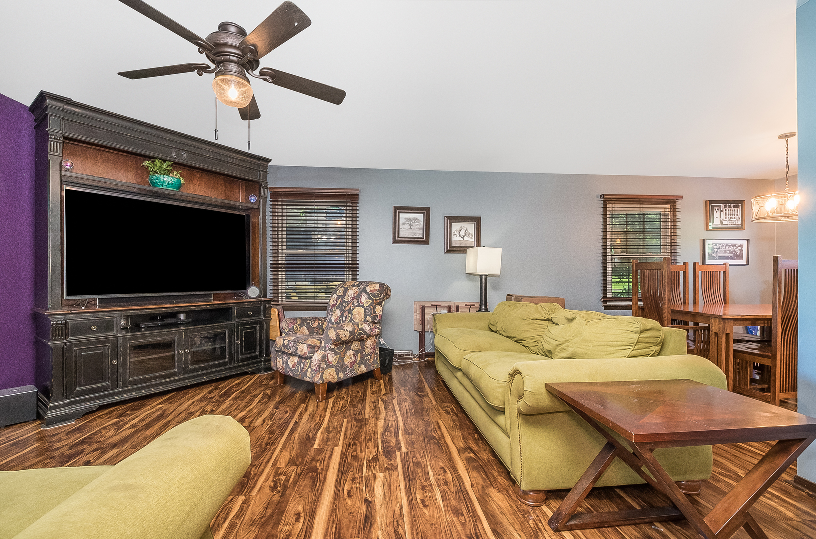 23 Fernwood Road Montgomery, IL 60538 - Photo 2 of 17 a bedroom with a bed and a flat screen tv