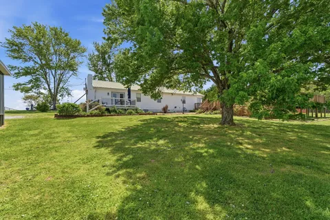 a house view with a garden space