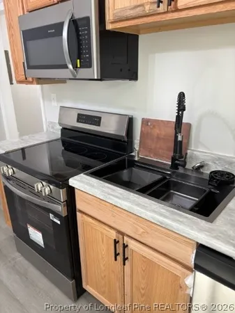 a close view of stove top oven