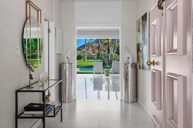 a view of entryway with livingroom and furniture