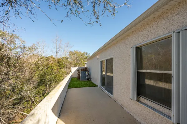 a view of a yard with an outdoor space