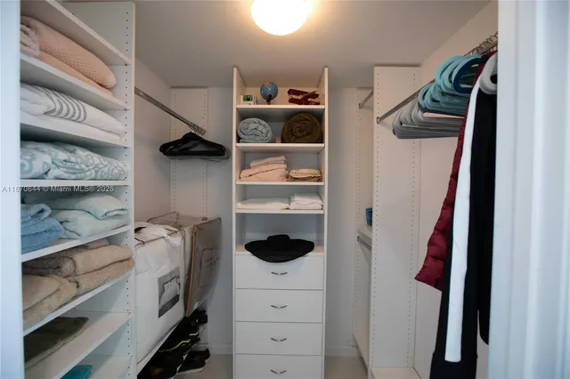 a view of walk in closet