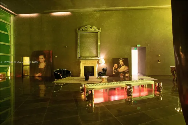 a gym hall with exercise machine