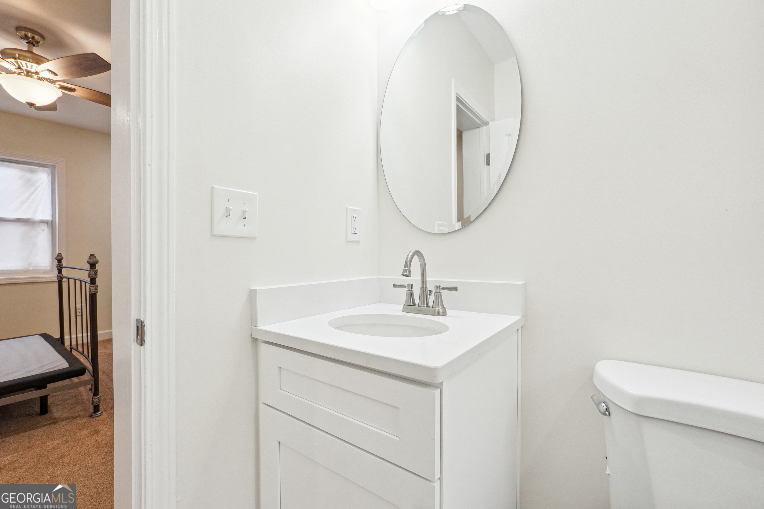 1032 Garibaldi Street Southwest, Unit B Atlanta, GA 30310 - Photo 16 of 30 a bathroom with a sink and a mirror
