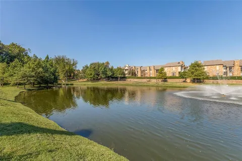 a view of a lake with houses