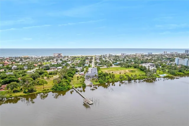 an aerial view of a city
