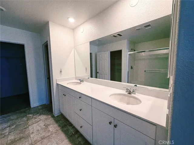 a view of a room with storage