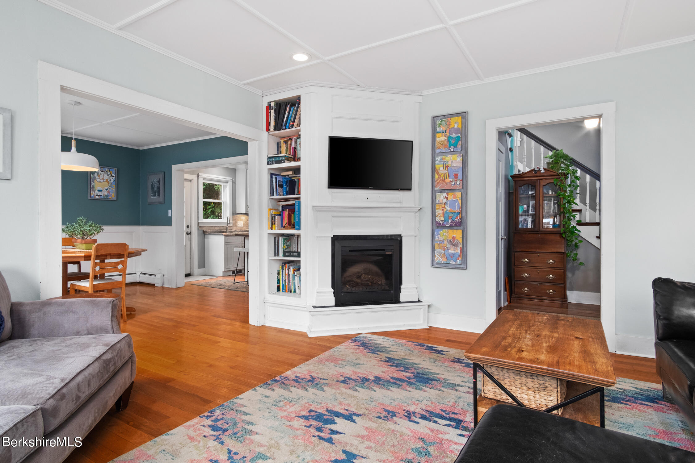 70 Notch Road North Adams, MA 01247 - Photo 10 of 22 a living room with furniture fireplace and flat screen tv