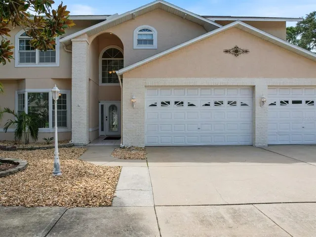 a front view of a house