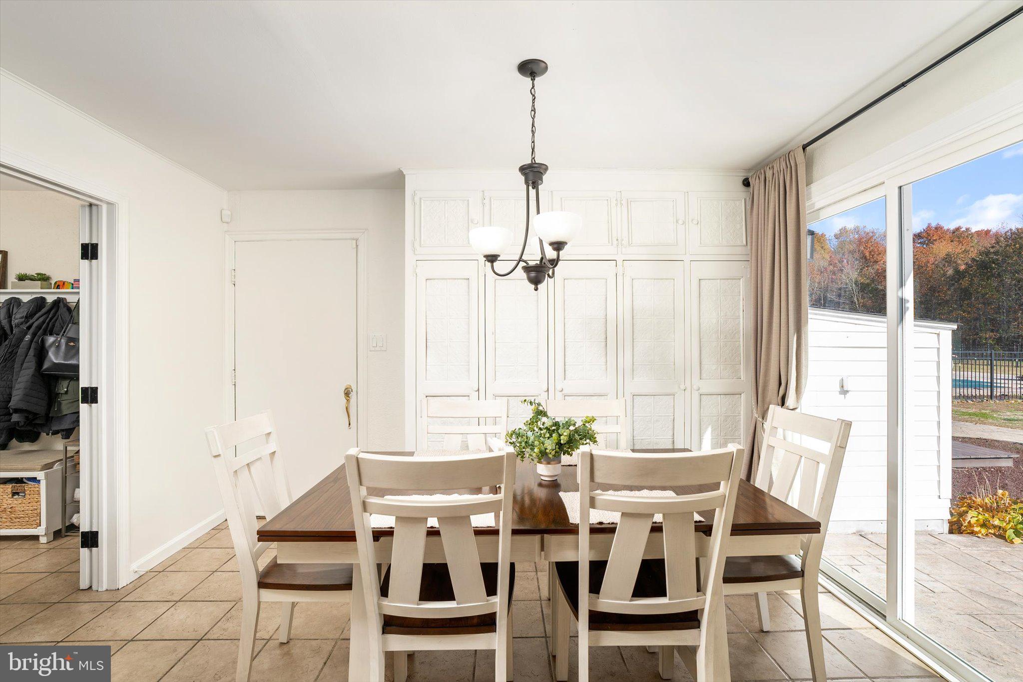 21 Holmes Mill Road Cream Ridge, NJ 08514 - Photo 16 of 37 a view of a dining room with furniture window and outside view